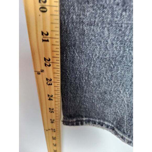 Levis Wedgie Straight womens 30 button fly black/gray classic premium denim - Picture 10 of 10